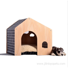 Shed-type pet house pastoral design birch products